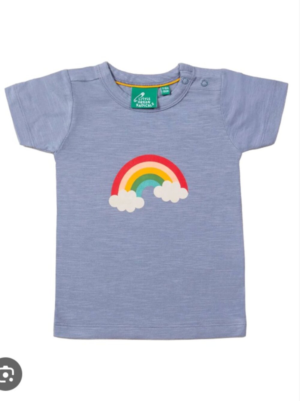 🌈💙 Little Green Radicals Rainbow Appliqué T-Shirt – Size 4–5Y 💙🌈